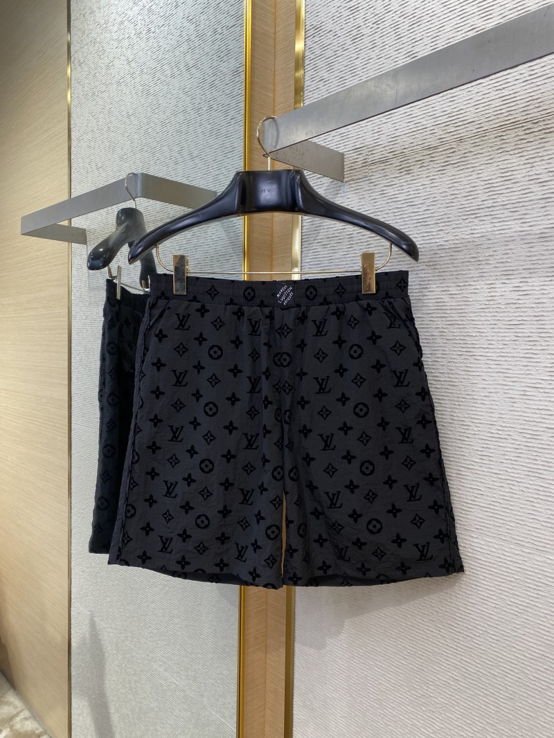 LV full print flocked shorts 4