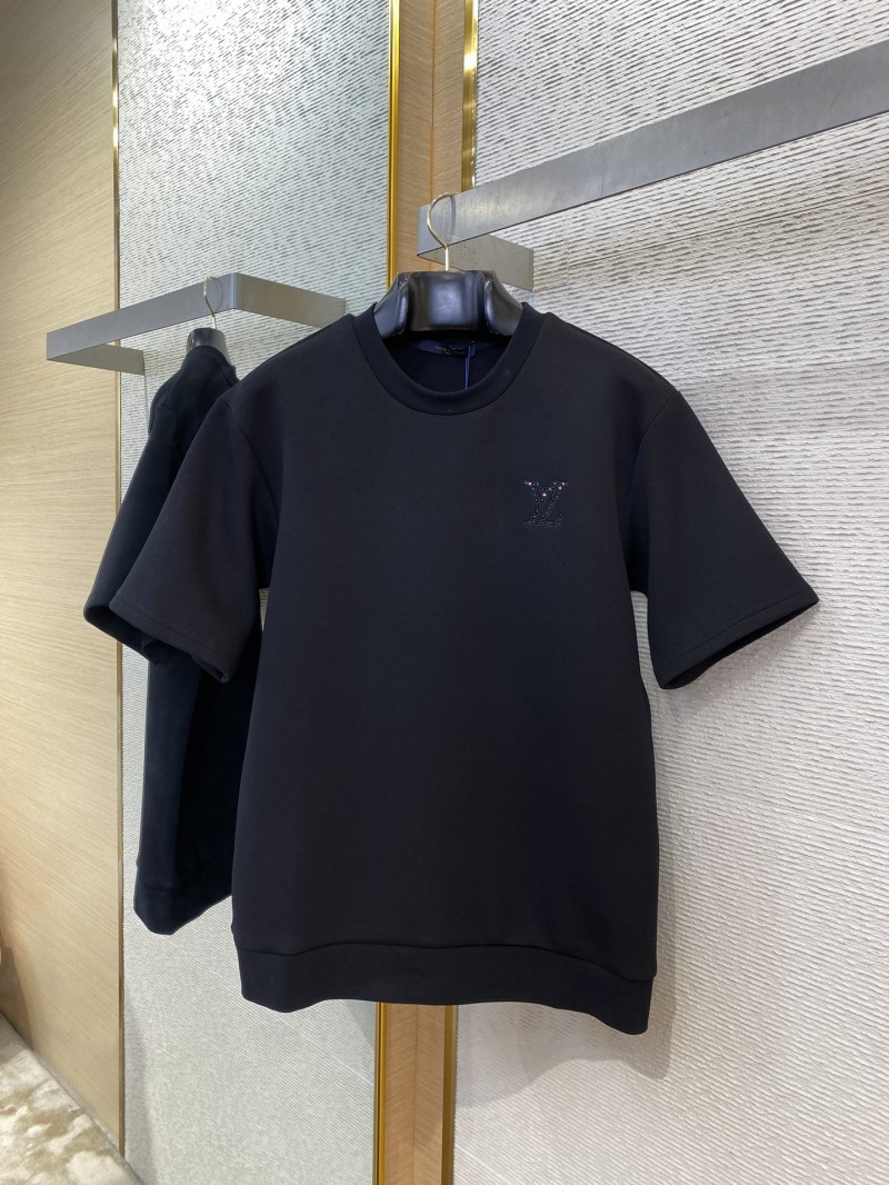 LV Rhinestones Reversible Air Layer Short Sleeve 4