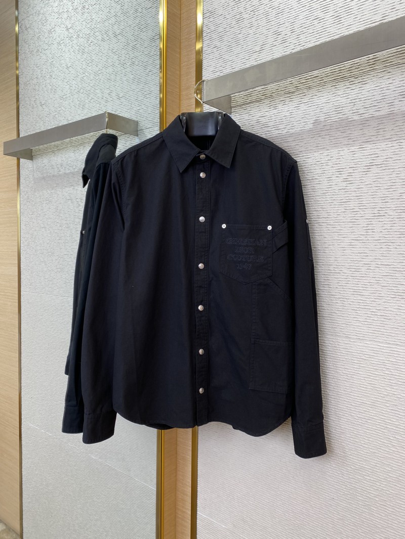Dior Logo Embroidered Denim Jacket Jacket 4