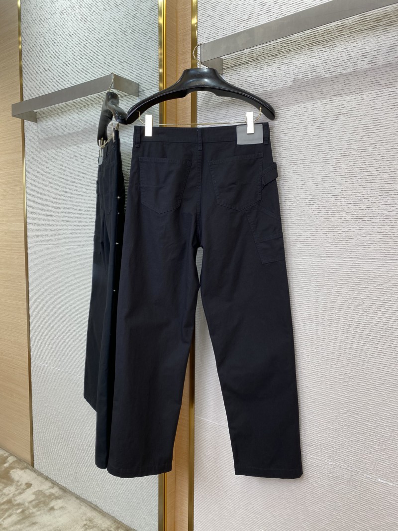 Dior logo embroidered denim trousers 5