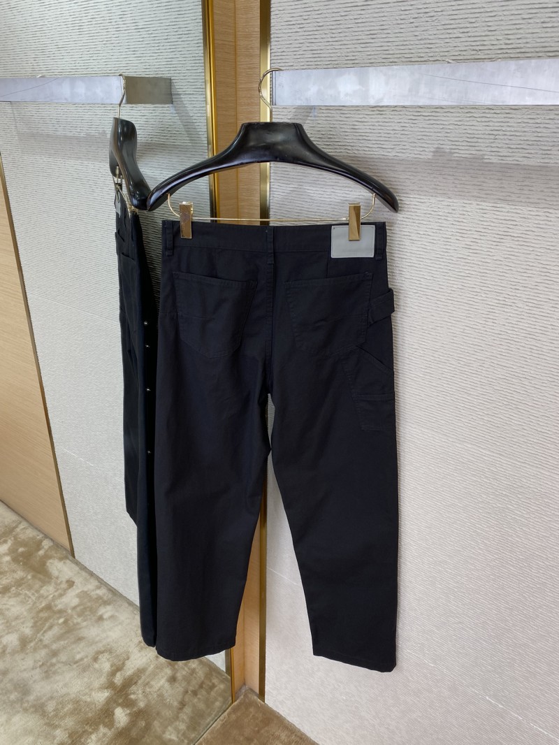 Dior logo embroidered denim trousers 7
