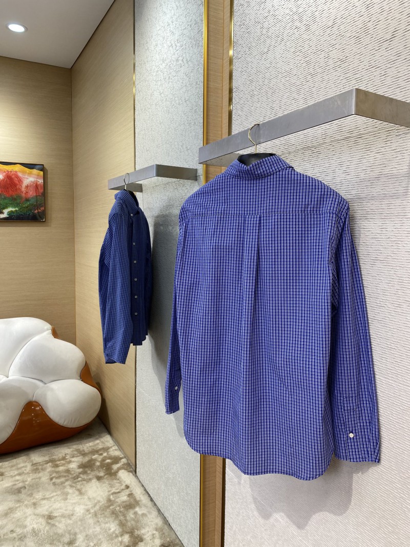 Miu Miu Logo Check Long Sleeve Shirt 3