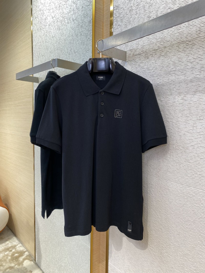 Fendi FF Gold Logo Polo Shirt 4