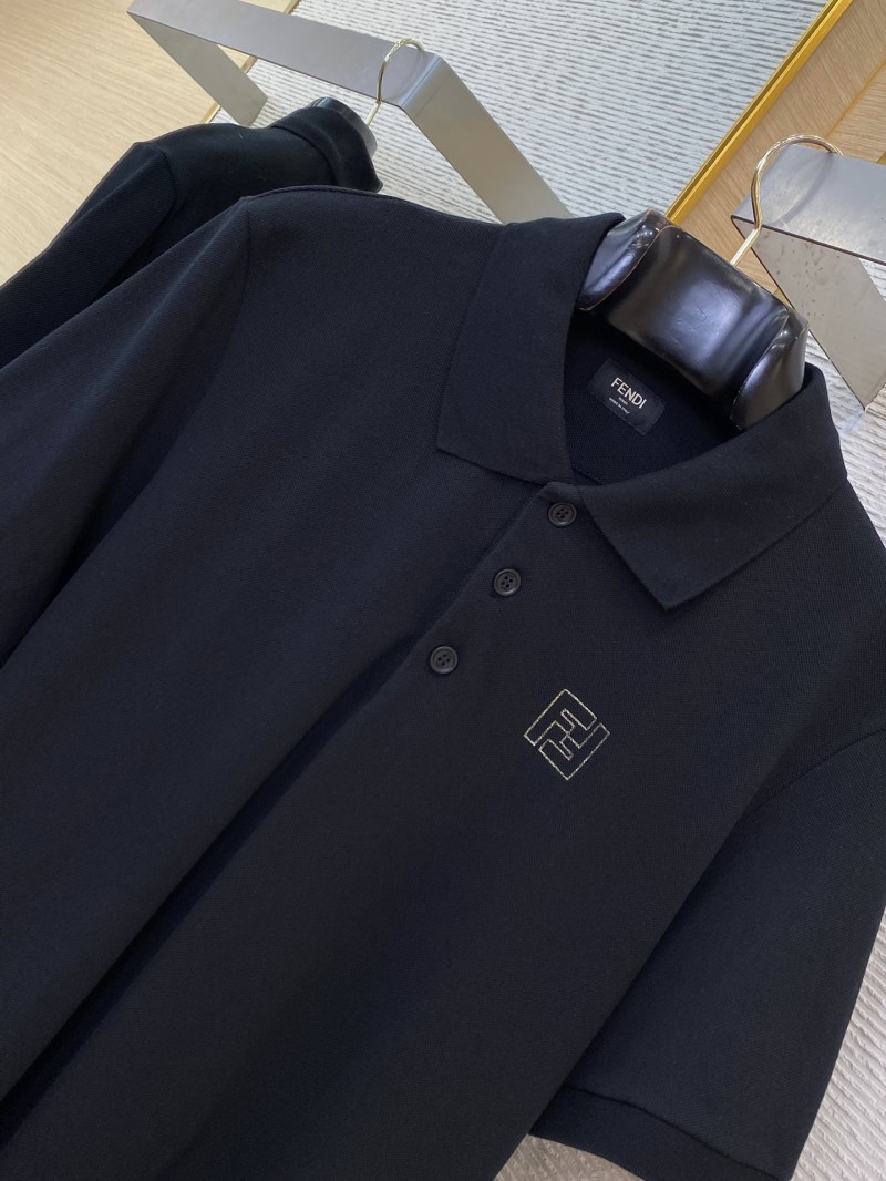 Fendi FF Gold Logo Polo Shirt 5