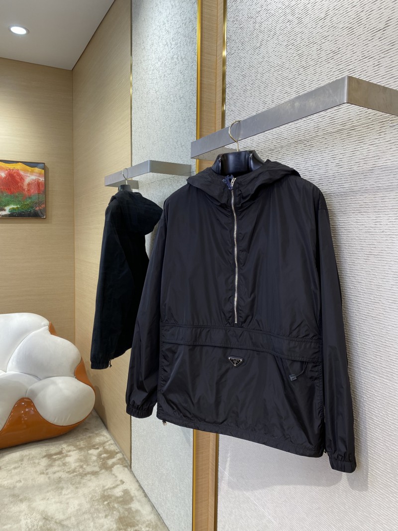 Prada Hooded Nylon Jacket Coat 2