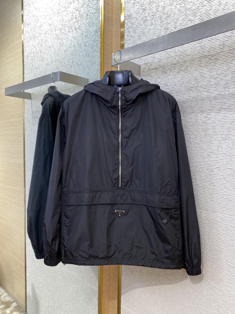 Prada Hooded Nylon Jacket Coat 4