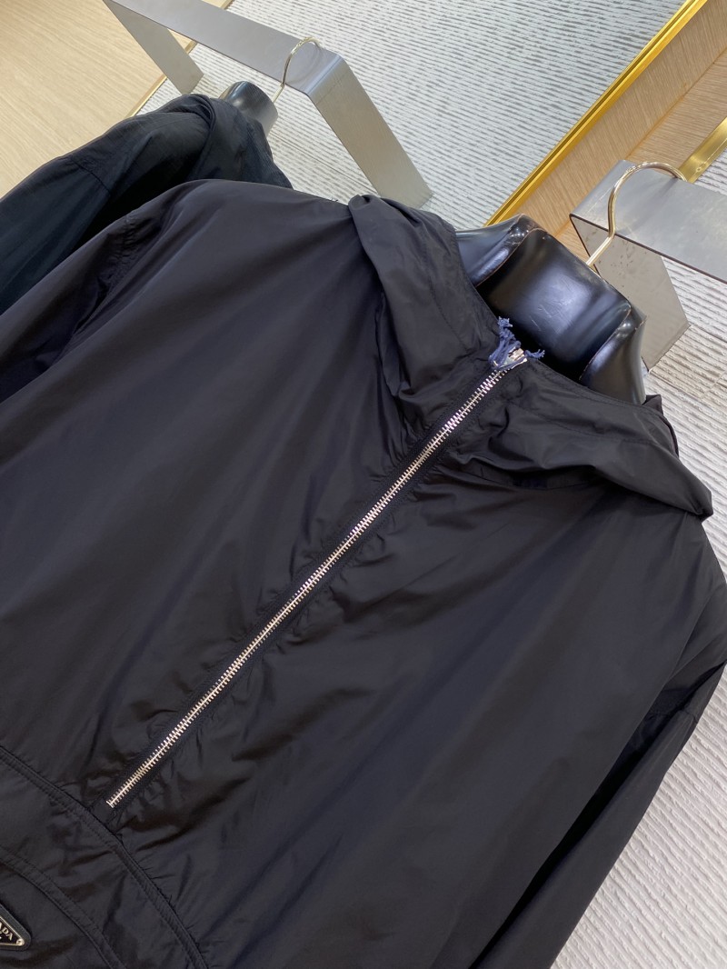 Prada Hooded Nylon Jacket Coat 5