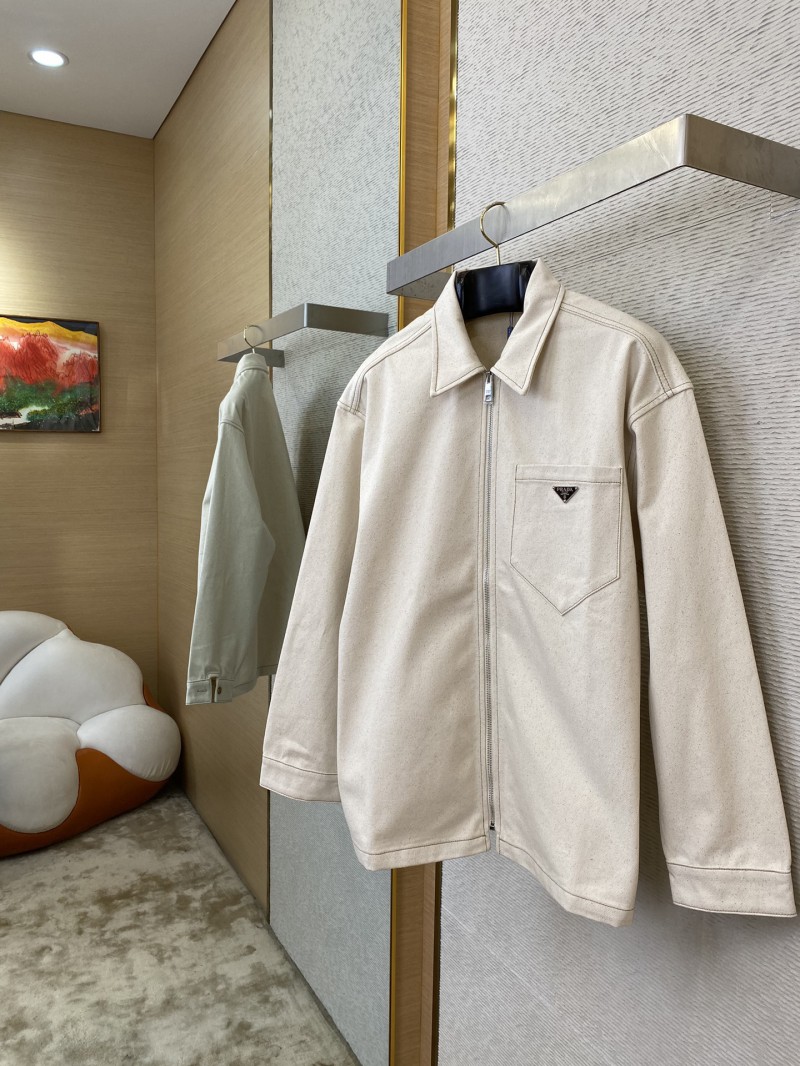 Prada Lapel Shirt Jacket Coat 2