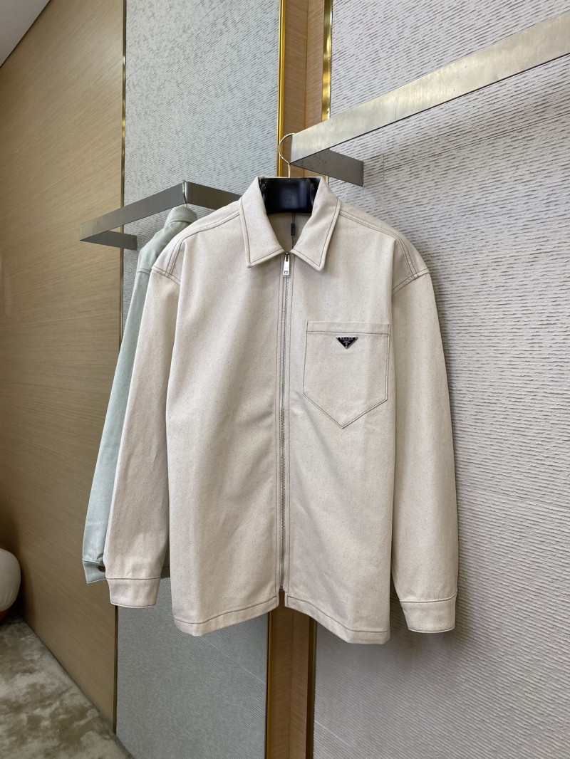 Prada Lapel Shirt Jacket Coat 4