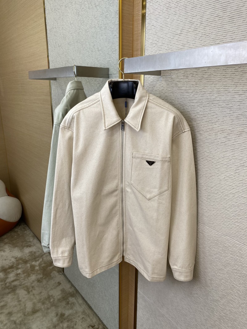 Prada Lapel Shirt Jacket Coat 6