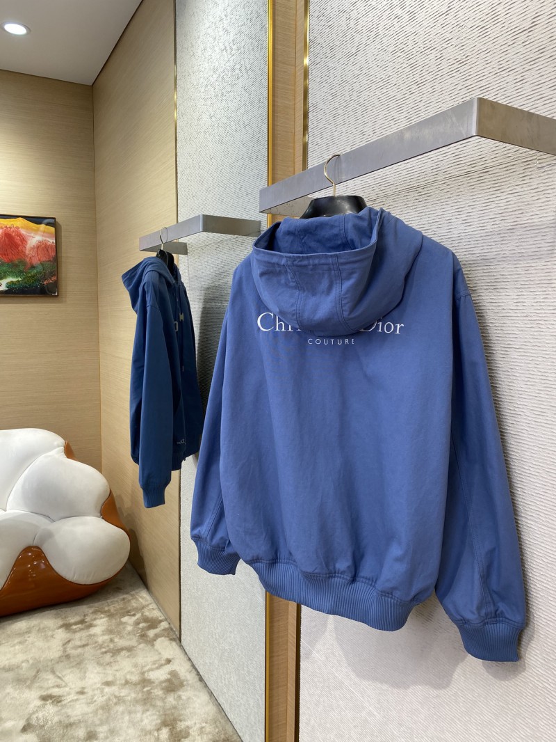 Dior Embroidered Zip Hooded Jacket 3