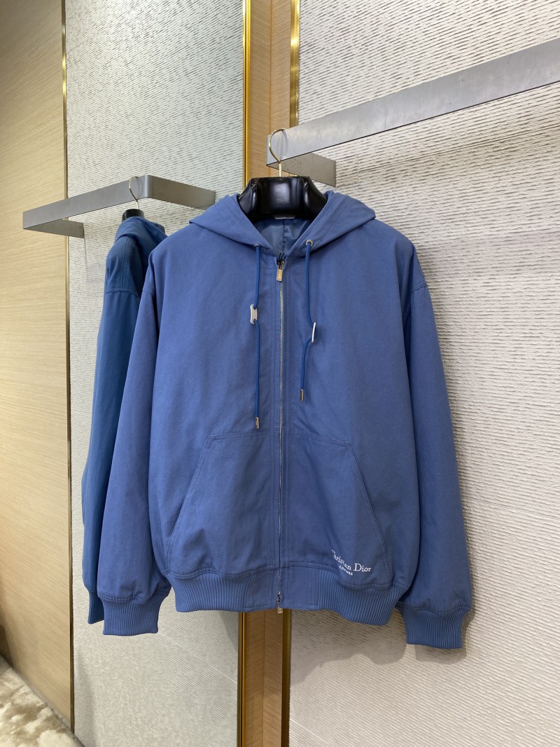 Dior Embroidered Zip Hooded Jacket 4