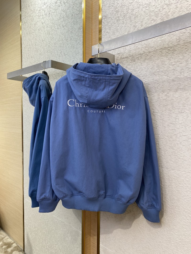 Dior Embroidered Zip Hooded Jacket 6