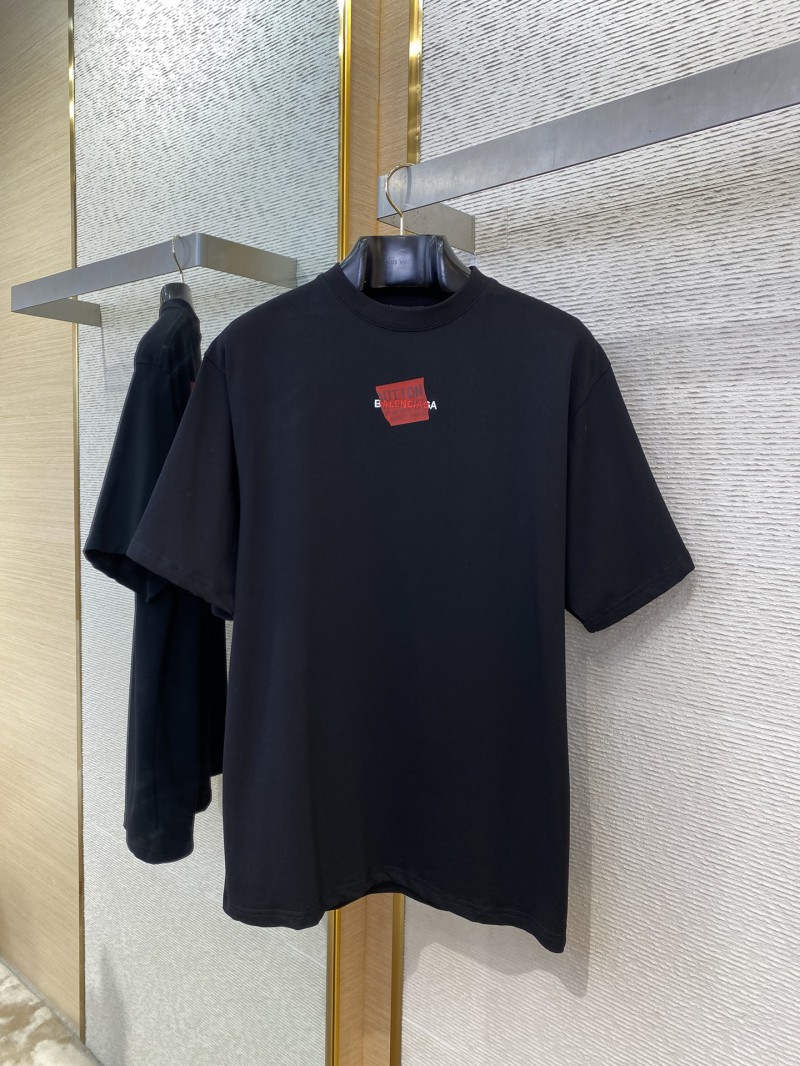 Balenciaga Tape Seal Print Short Sleeve T-Shirt Black 4