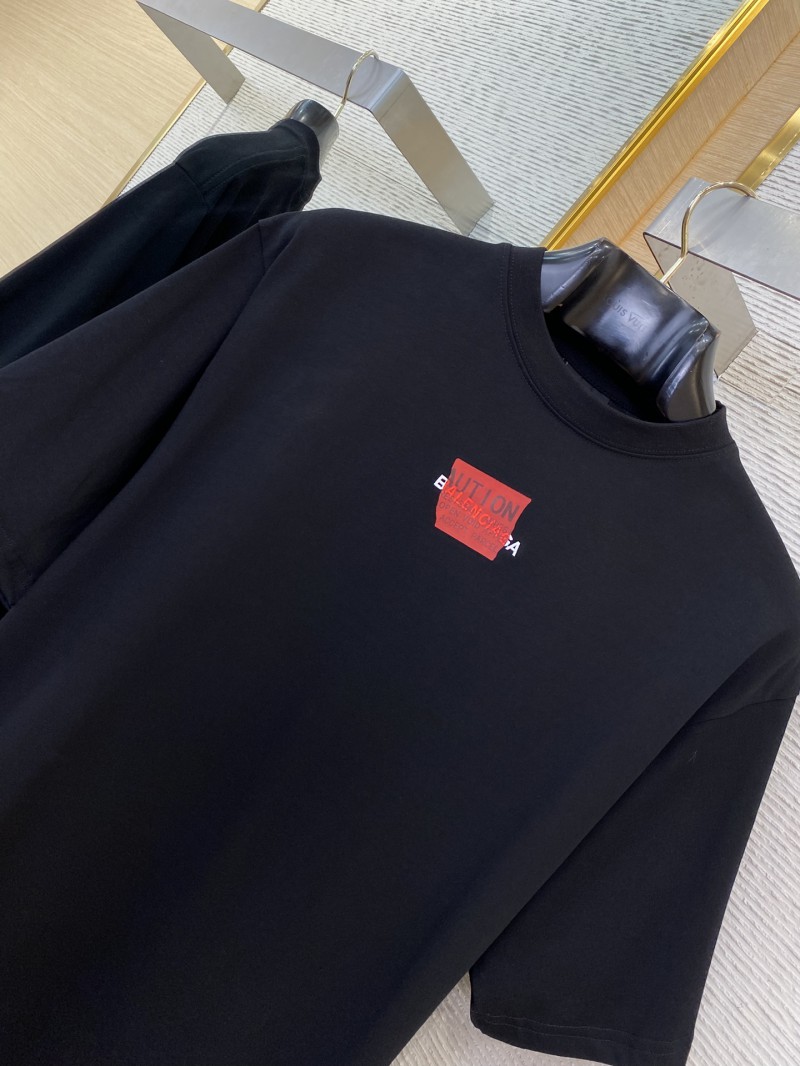 Balenciaga Tape Seal Print Short Sleeve T-Shirt Black 5