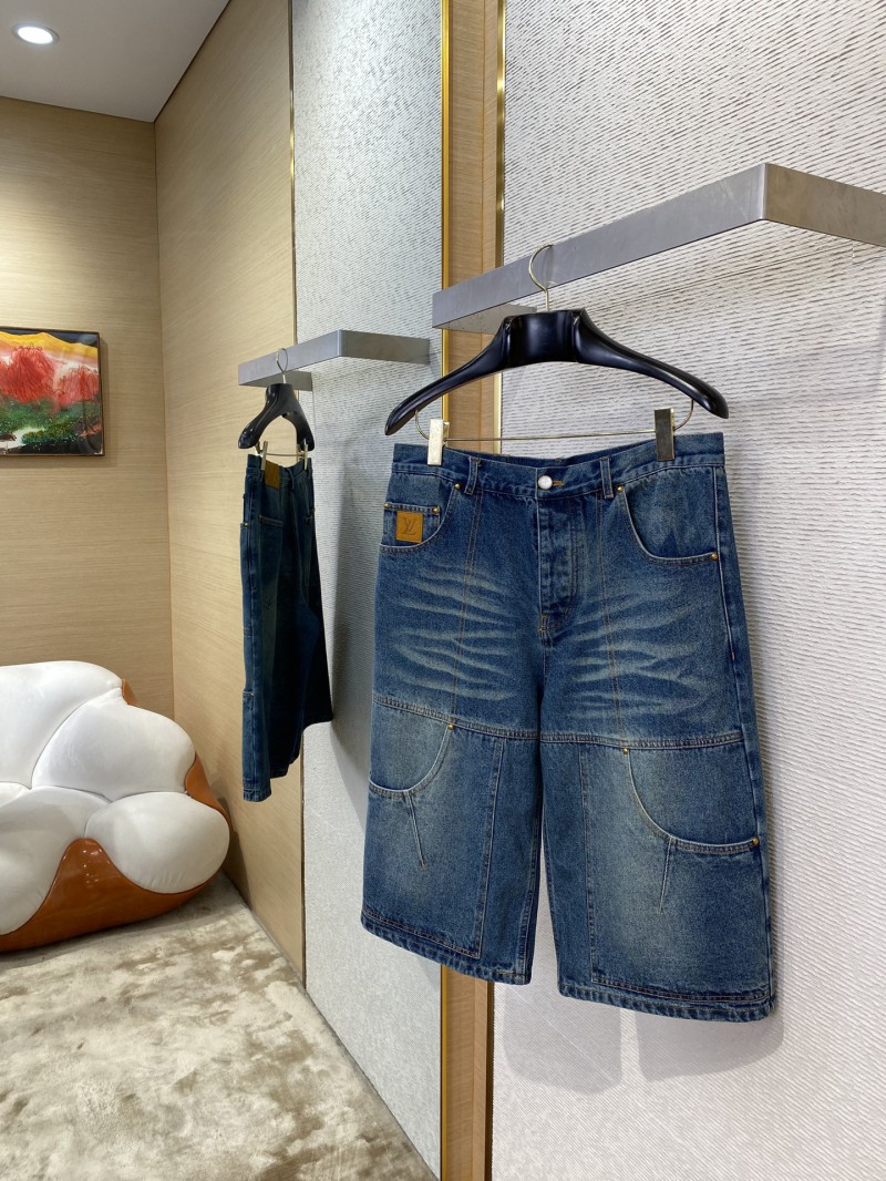 LV Micro Label Denim Shorts 2
