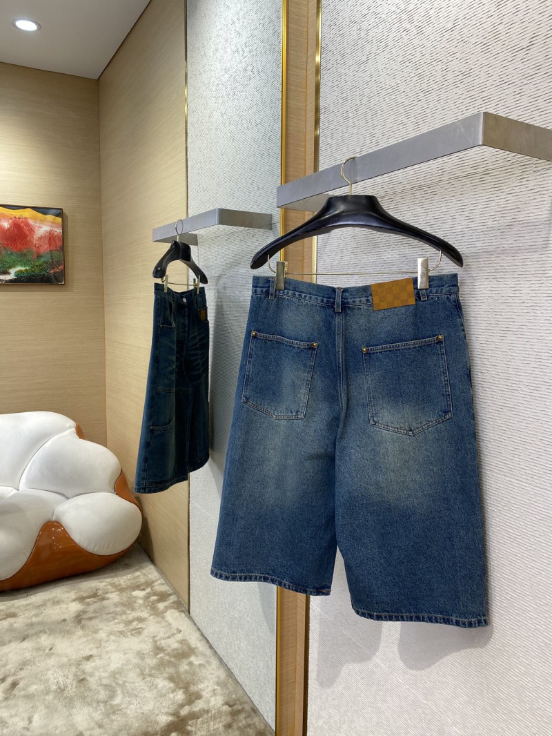 LV Micro Label Denim Shorts 3