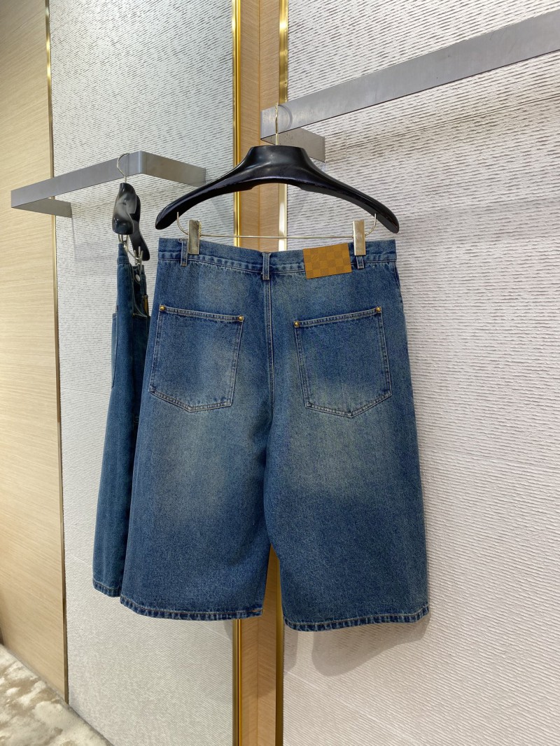 LV Micro Label Denim Shorts 6