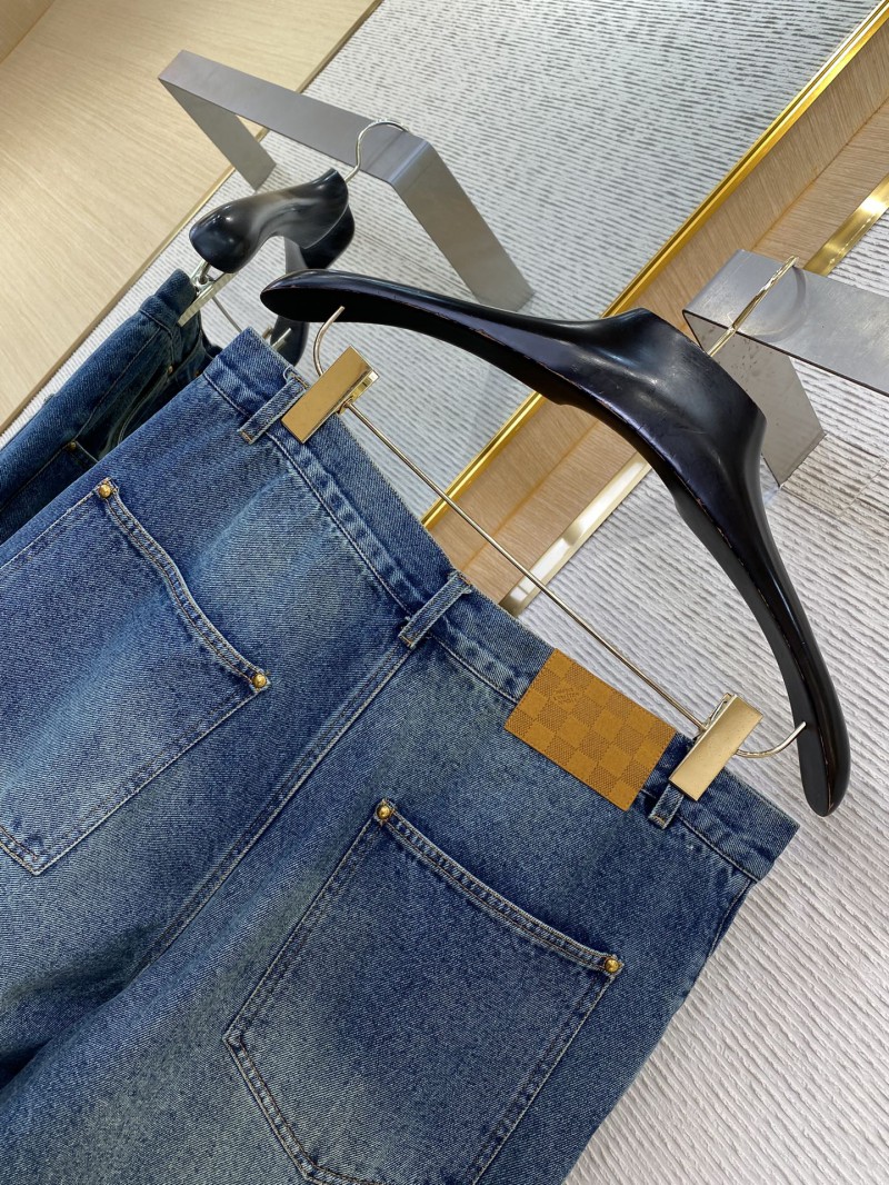 LV Micro Label Denim Shorts 7