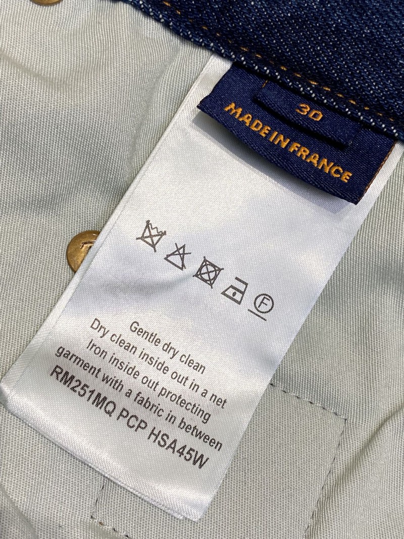 LV Micro Label Denim Shorts 8