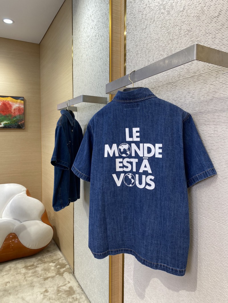 LV Earth Printed Denim Short Sleeve 3