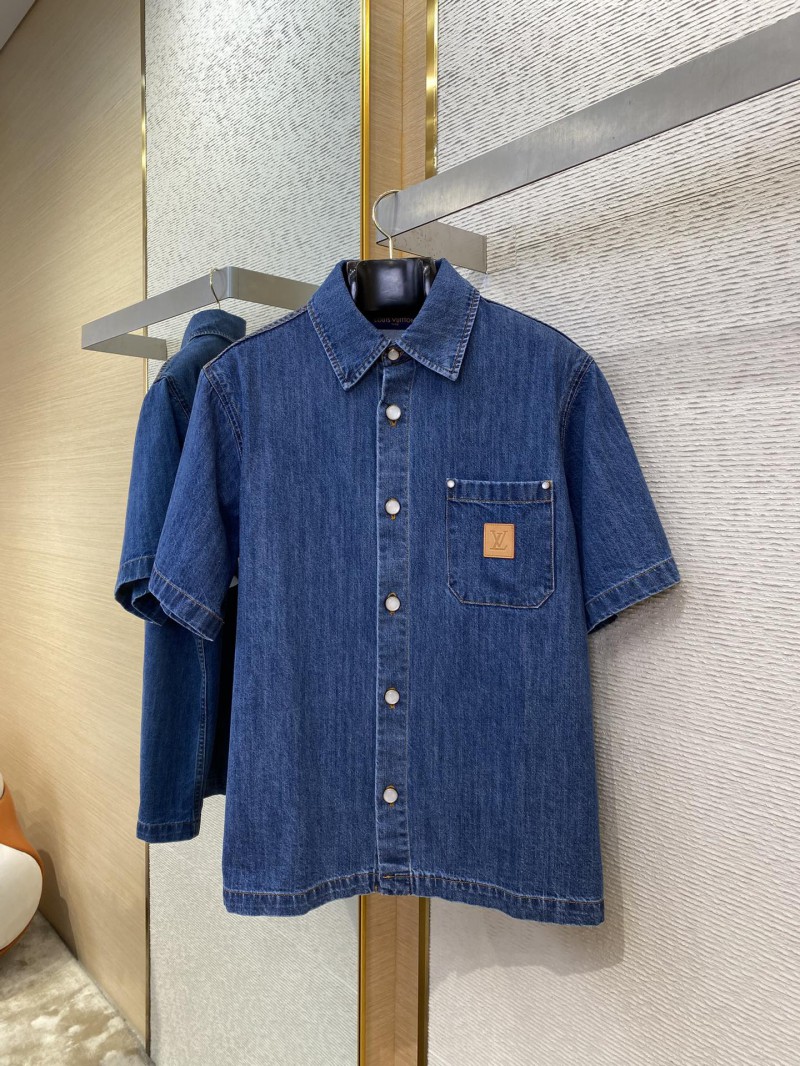 LV Earth Printed Denim Short Sleeve 4