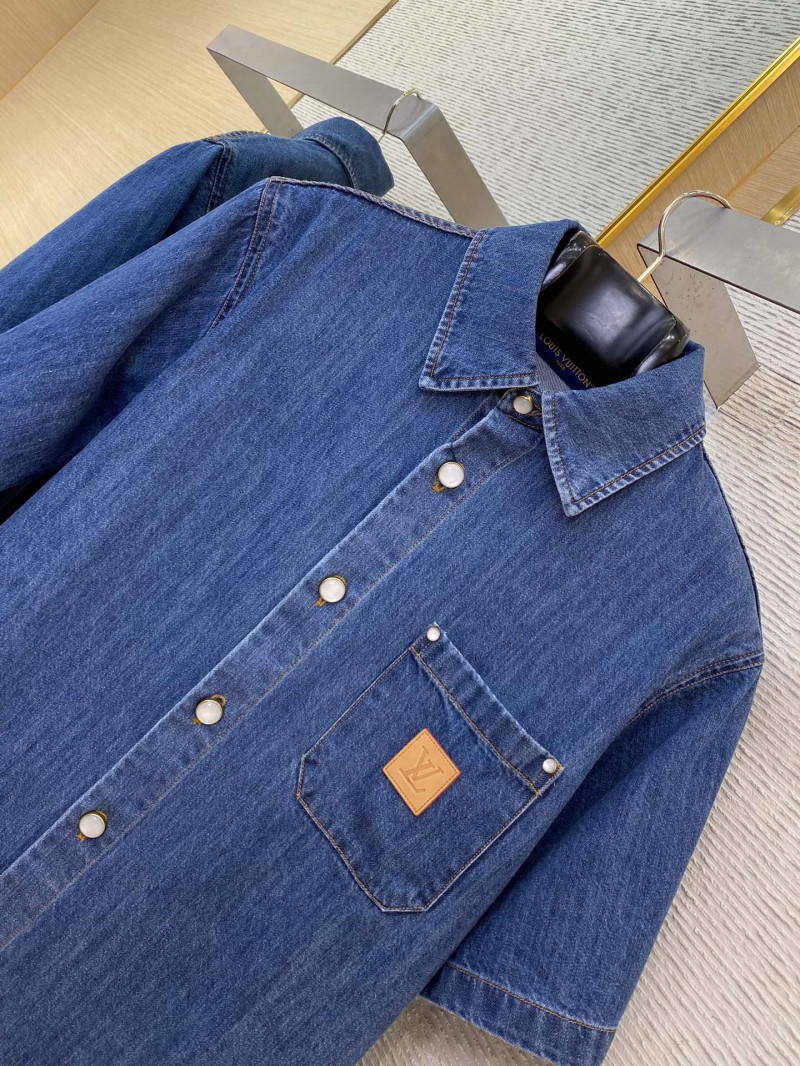 LV Earth Printed Denim Short Sleeve 5