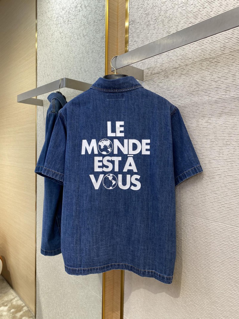 LV Earth Printed Denim Short Sleeve 6