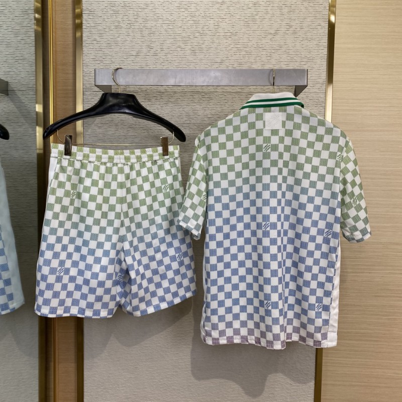 LV Gradient Checkerboard Shorts 1
