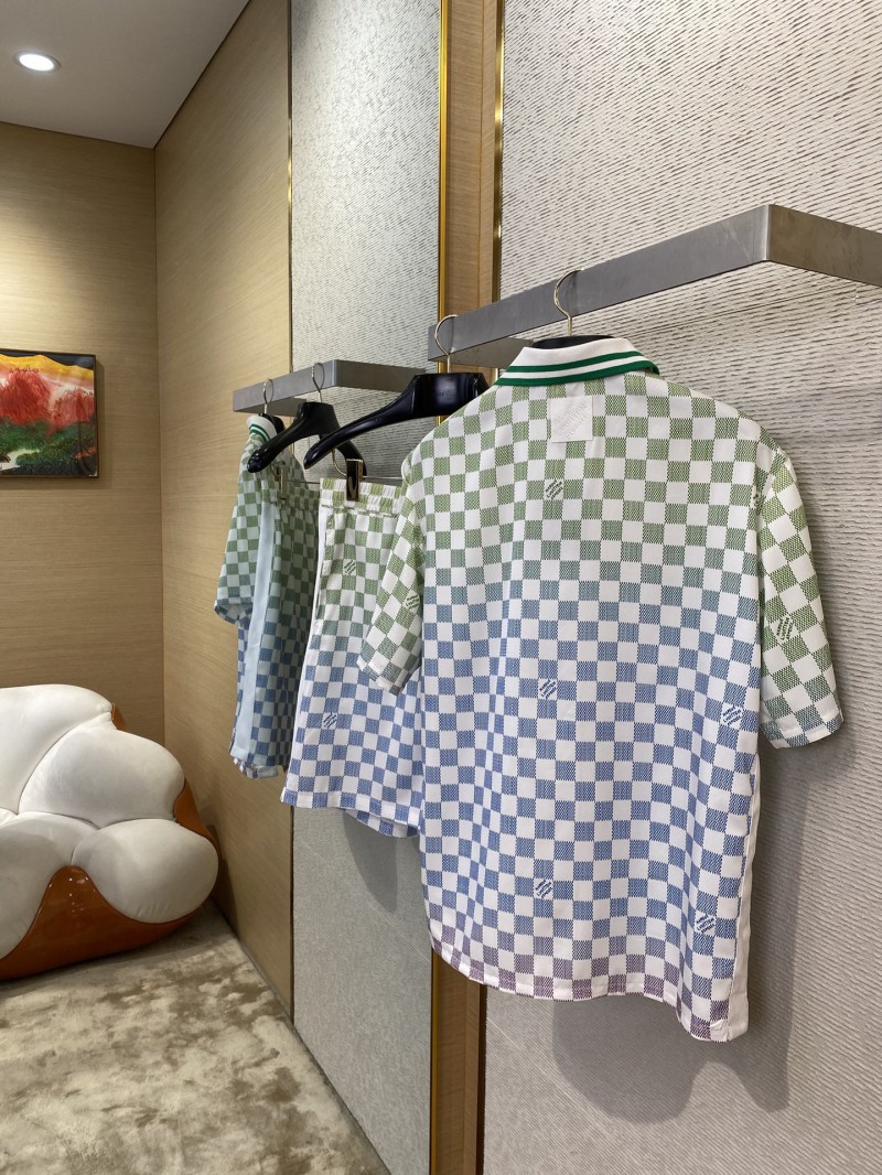 LV Gradient Checkerboard Shorts 3