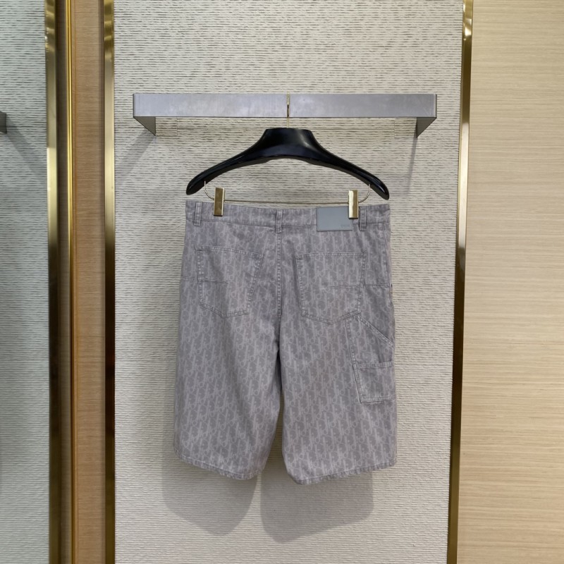 Dior Logo Jacquard Denim Shorts 1
