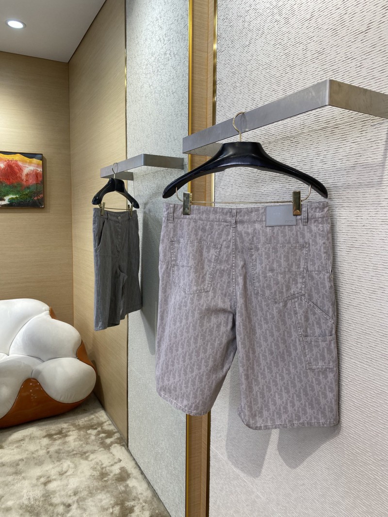 Dior Logo Jacquard Denim Shorts 3