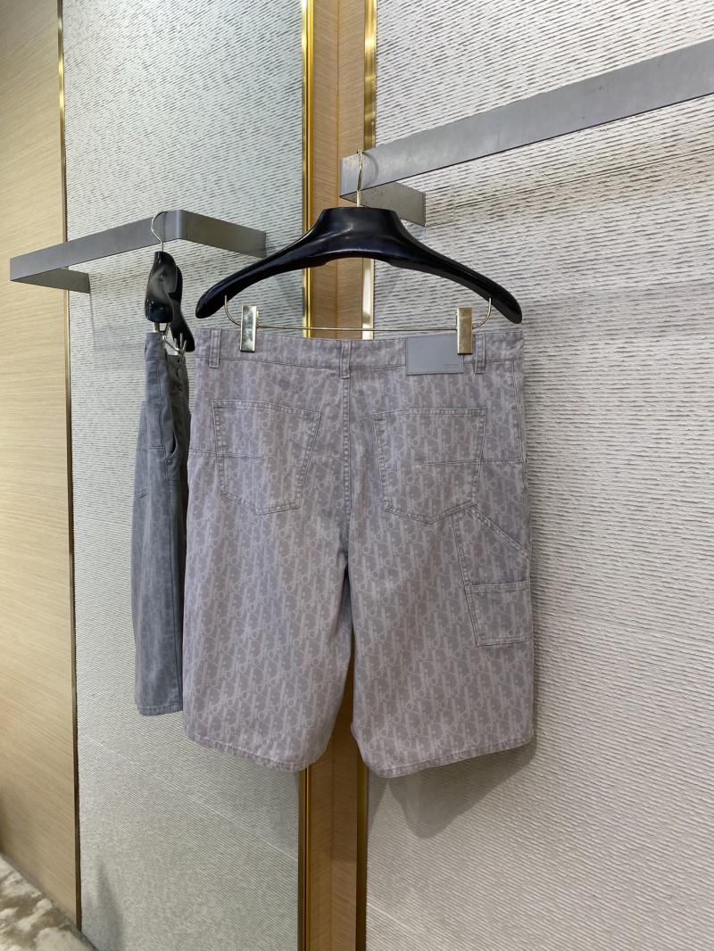 Dior Logo Jacquard Denim Shorts 6