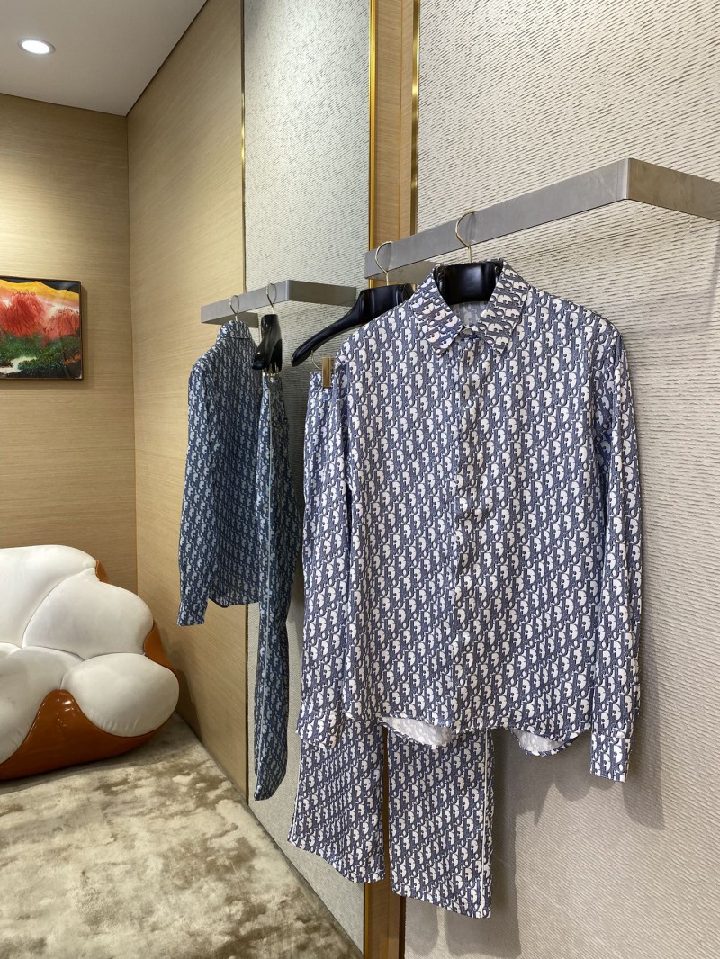 Dior Printed Silk Long Sleeve Shirt 2