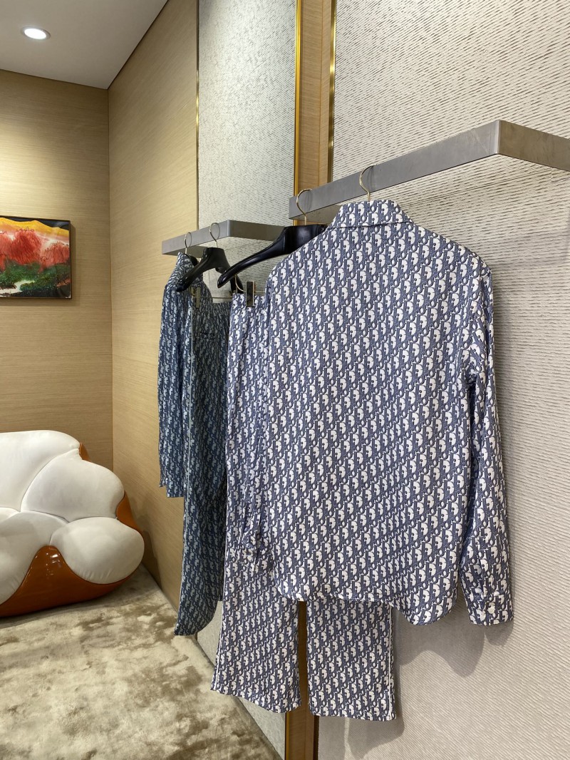 Dior Printed Silk Long Sleeve Shirt 3