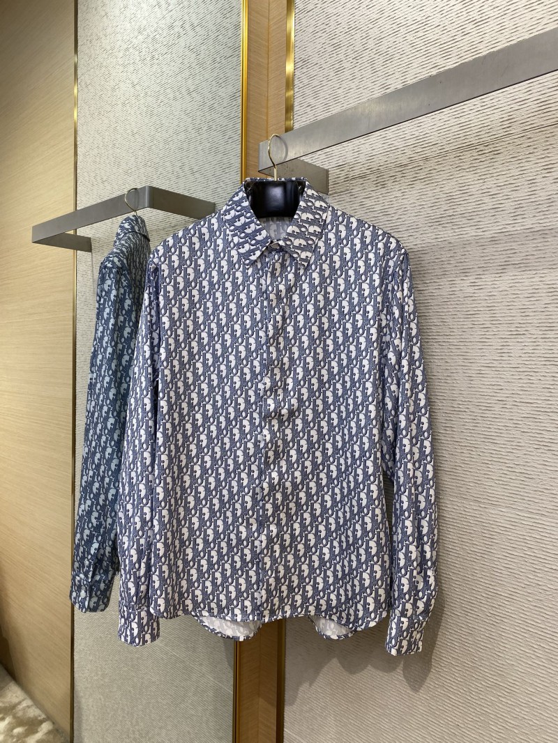 Dior Printed Silk Long Sleeve Shirt 4