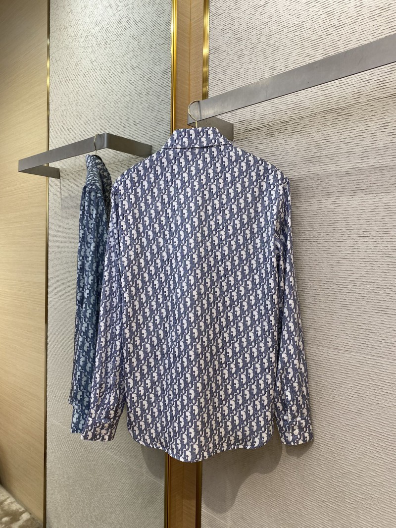 Dior Printed Silk Long Sleeve Shirt 6