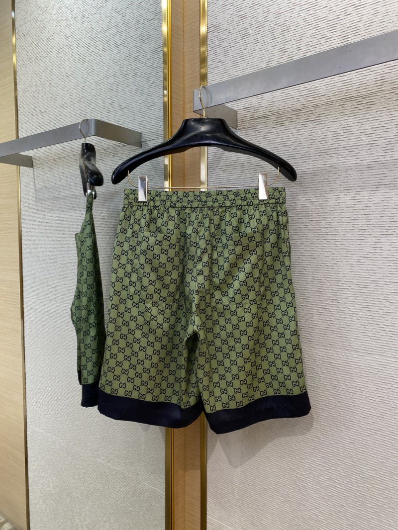 Gucci Double G Print Silk Shorts 6