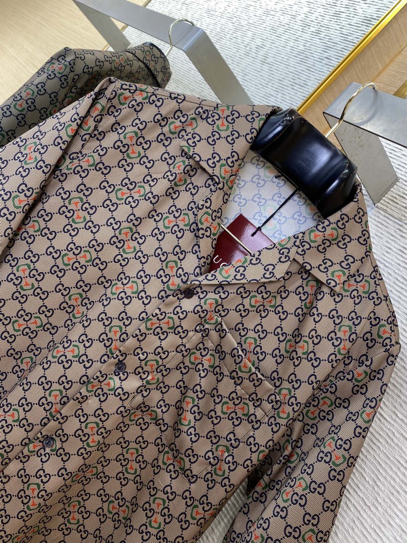 Gucci Colourful Horse Button Print Silk Short Sleeve Shirt 5