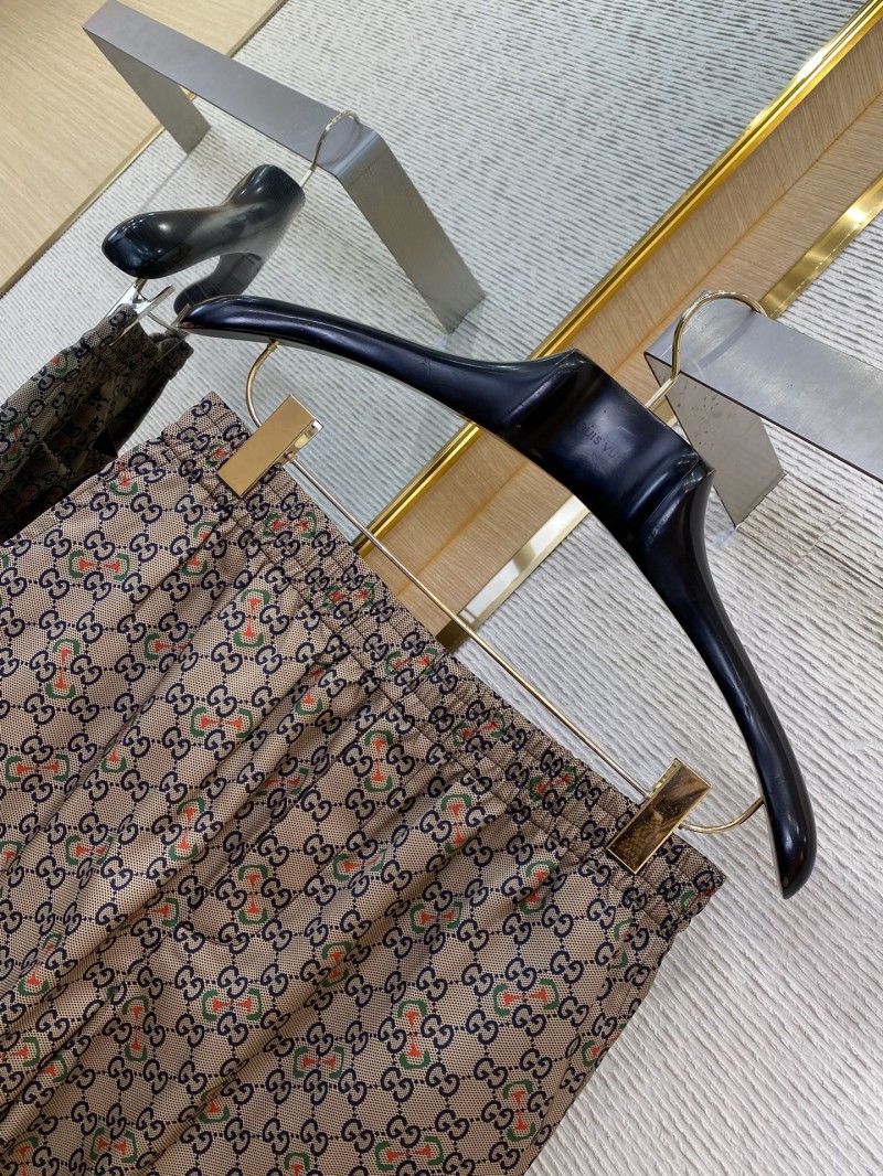 Gucci Colourful Horse Button Print Silk Shorts 5