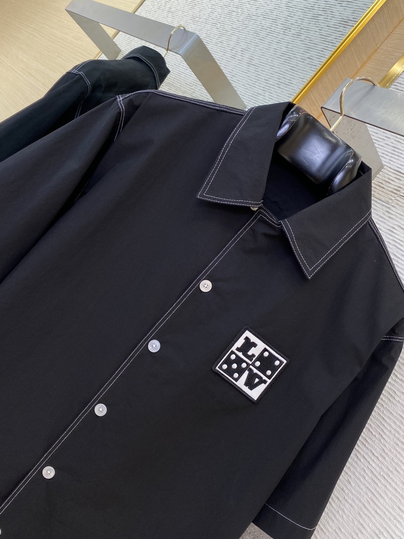LV Letters Embroidered Short Sleeve Shirt 5