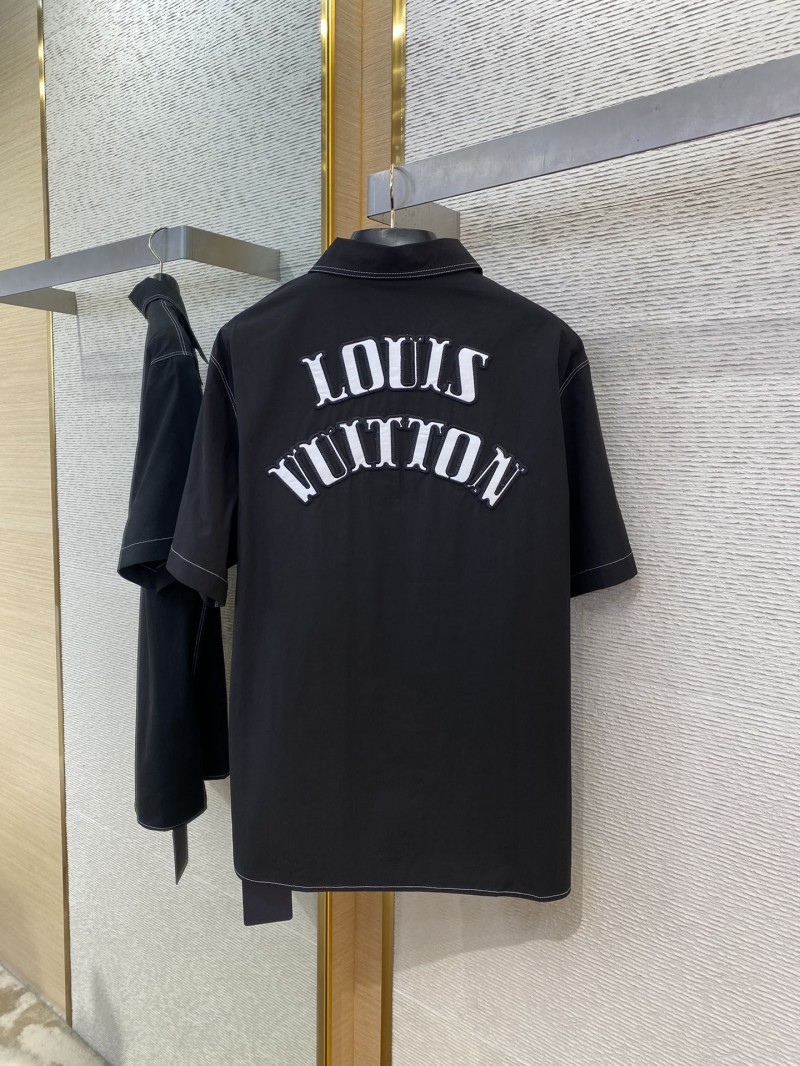 LV Letters Embroidered Short Sleeve Shirt 6