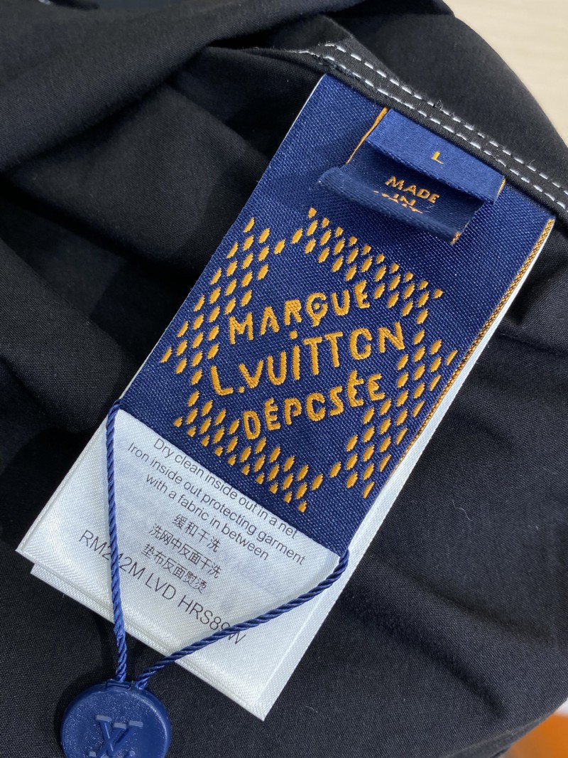 LV Letters Embroidered Short Sleeve Shirt 8