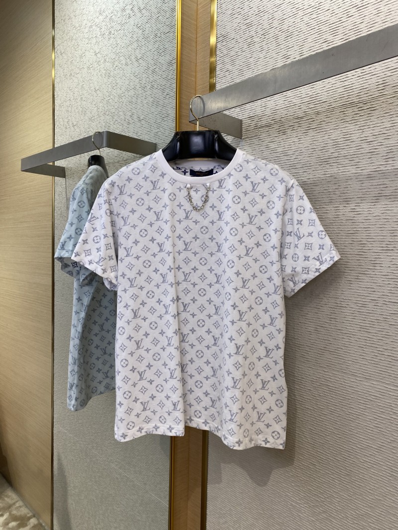 LV Collar Chain Full Print Short Sleeve T-Shirt 4