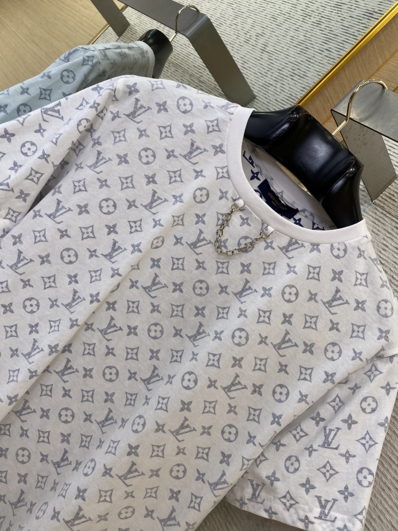 LV Collar Chain Full Print Short Sleeve T-Shirt 5