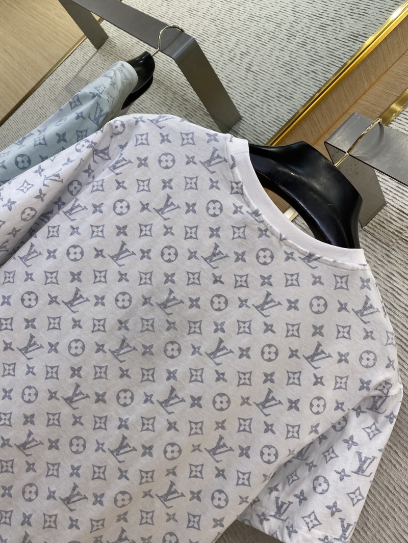 LV Collar Chain Full Print Short Sleeve T-Shirt 7