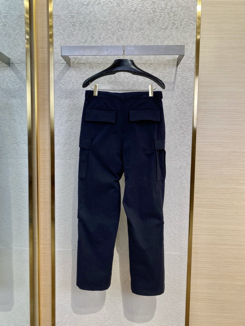 Balenciaga Logo Embroidered Work Trousers 1