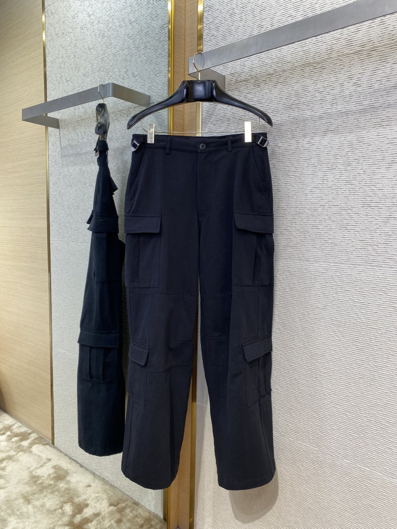 Balenciaga Logo Embroidered Work Trousers 4