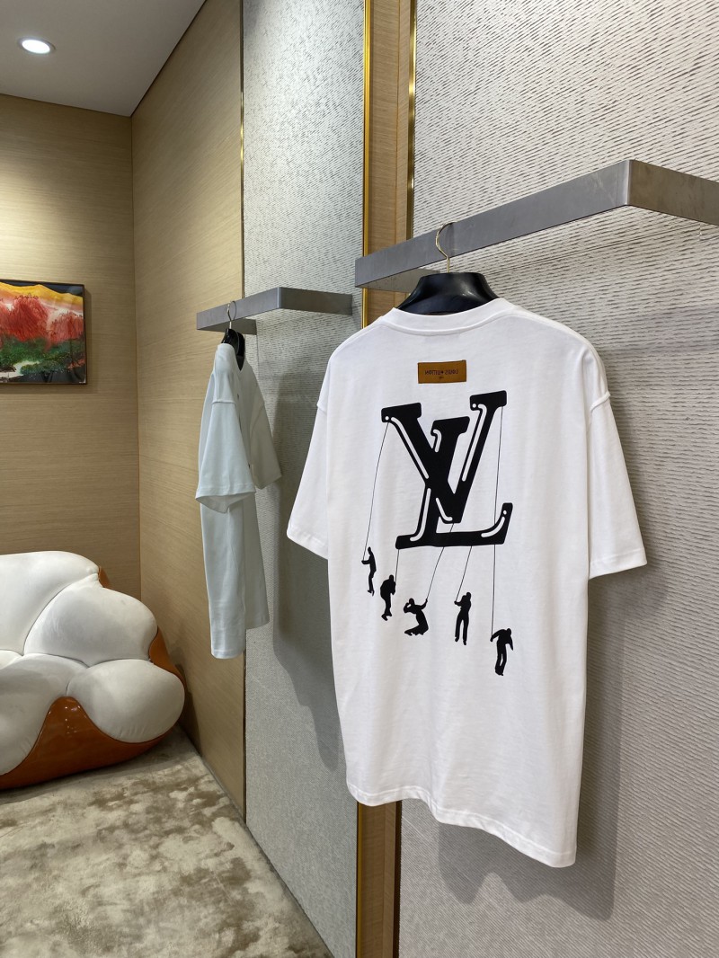 LV Printed Round Neck Short Sleeve T-Shirt 3