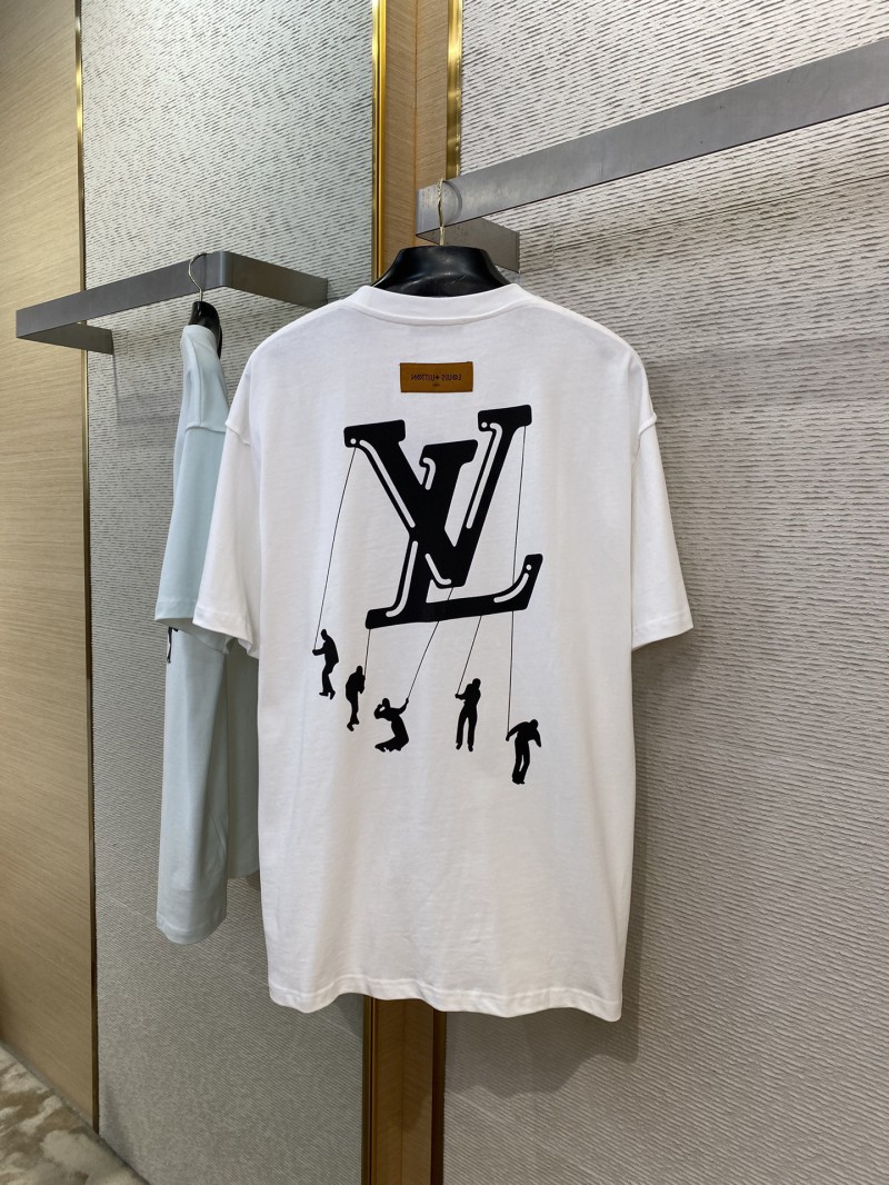 LV Printed Round Neck Short Sleeve T-Shirt 6